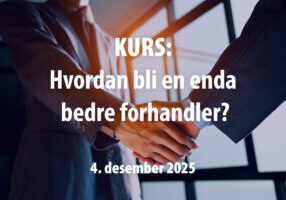 Forhandler - Sigurd Knutdzon - kurs i forhandlingsteknikk